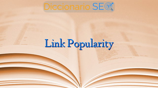 Link Popularity