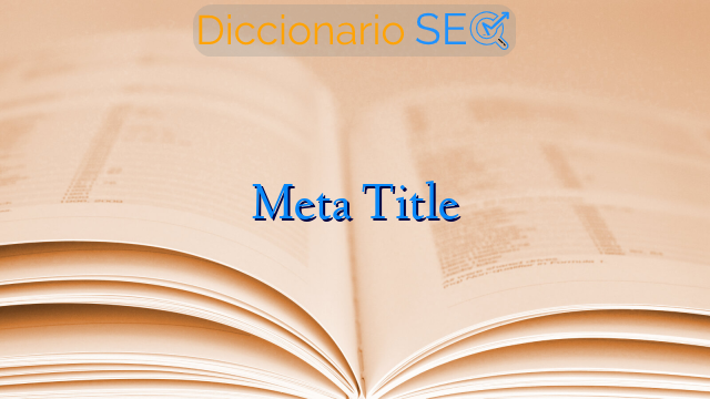 Meta Title